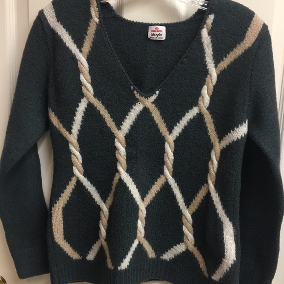 “BLEYLE” THICK WOOL VTG SKI SWEATER - Picture 7 of 7
